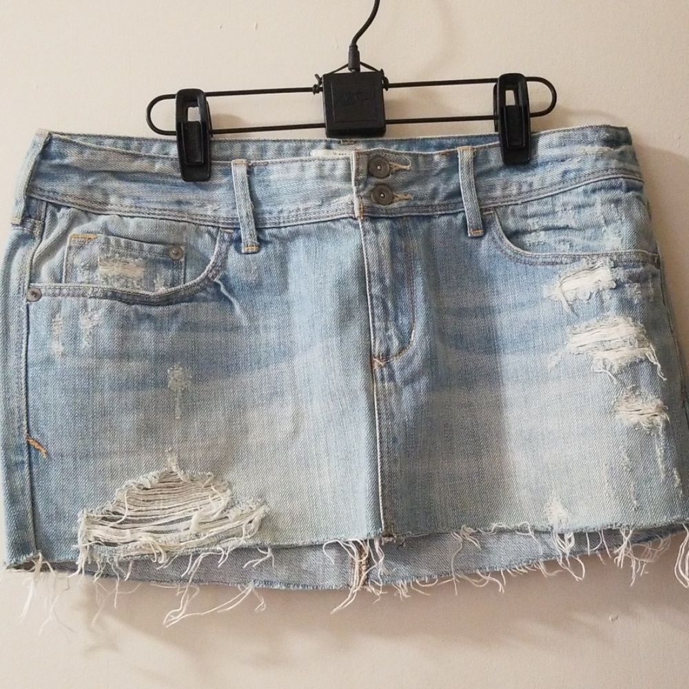 Abercrombie mini denim skirts, size 6